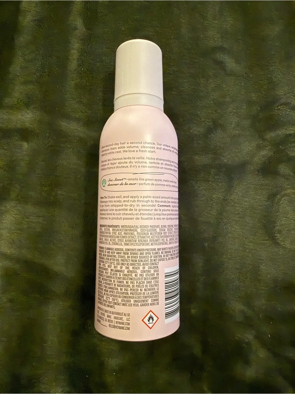 Mane Fresh Fluff Dry Shampoo Foam - Pink